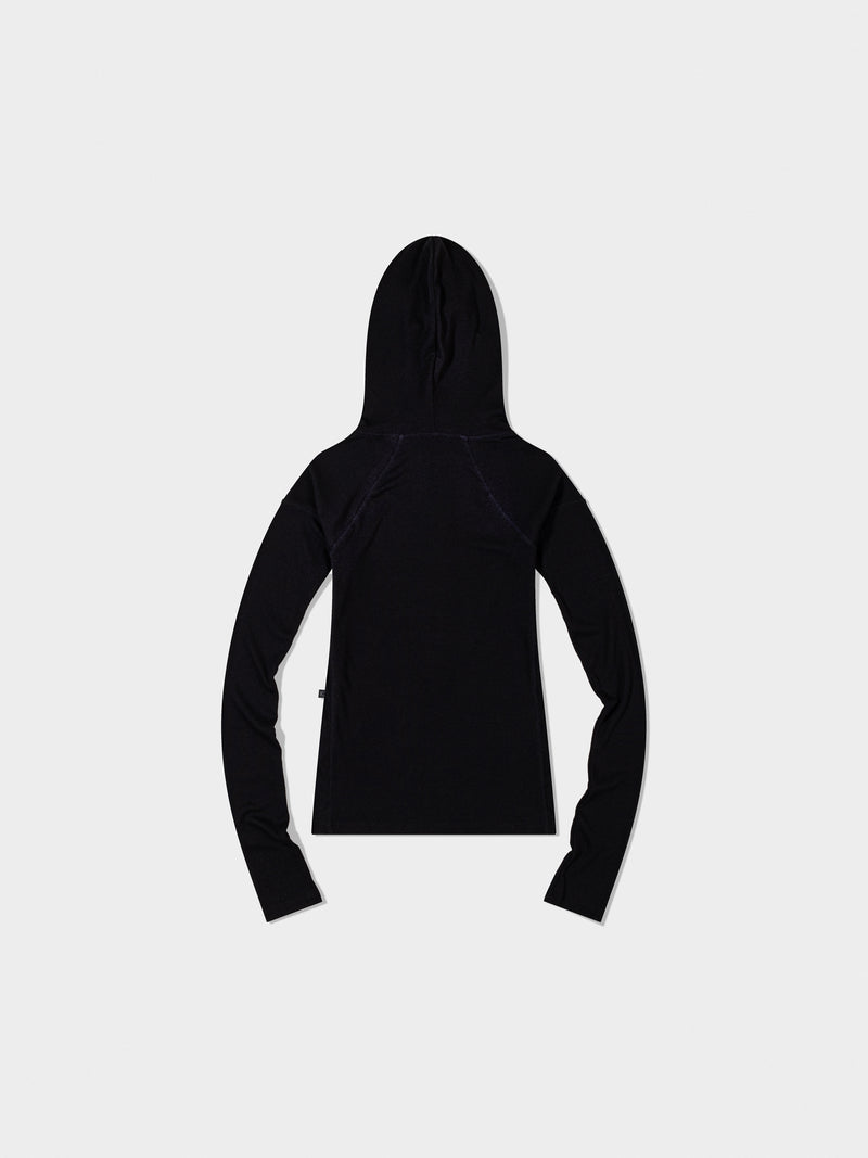 Black Button Up Hoodie 2