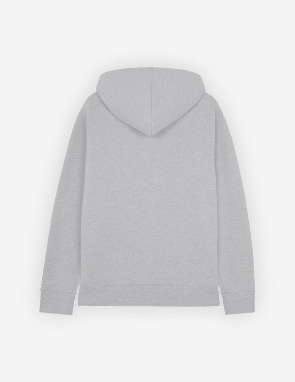 Light Grey Maison Kitsune Embroided Cordless Hoodie
