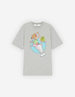 M Grey Icecream Splash Comfort Tshirt