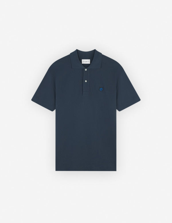 M Ink Blue Bold Fox Head Comfort Polo