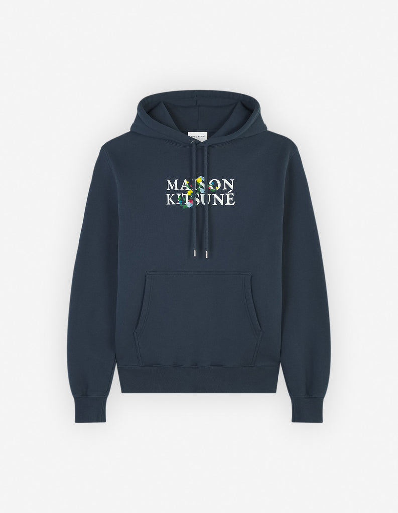 【Maison Kitsune】FLOWERS COMFORT HOODIE◆LM00708KM0307 Maglie Maison Kitsuné Flowers Comfort Hoodie Lm00708km0307