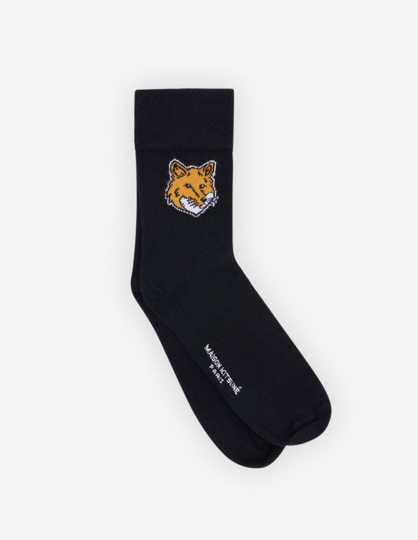 Black Fox Head Socks