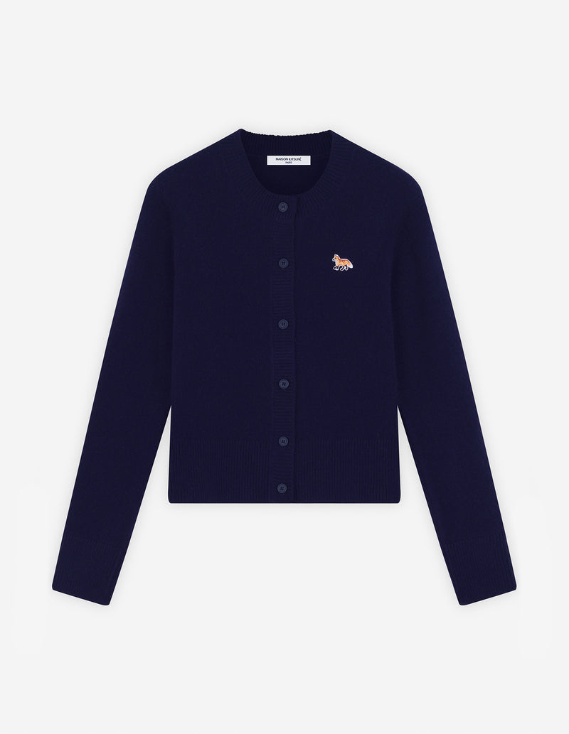 W Navy Baby Fox FITTED Cardigan