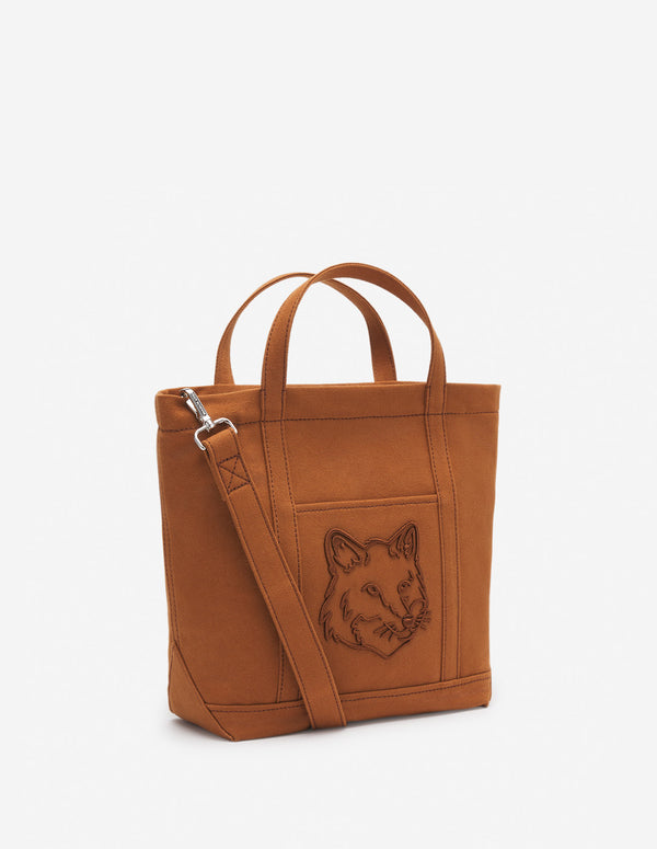 Fawn Brown Fox Head Small Tote