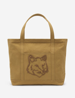 Chesnut Fox Head Large Tote