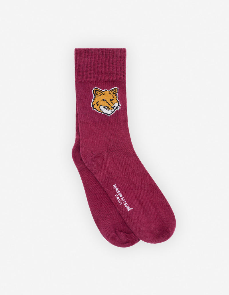 Grape Fox Head Socks