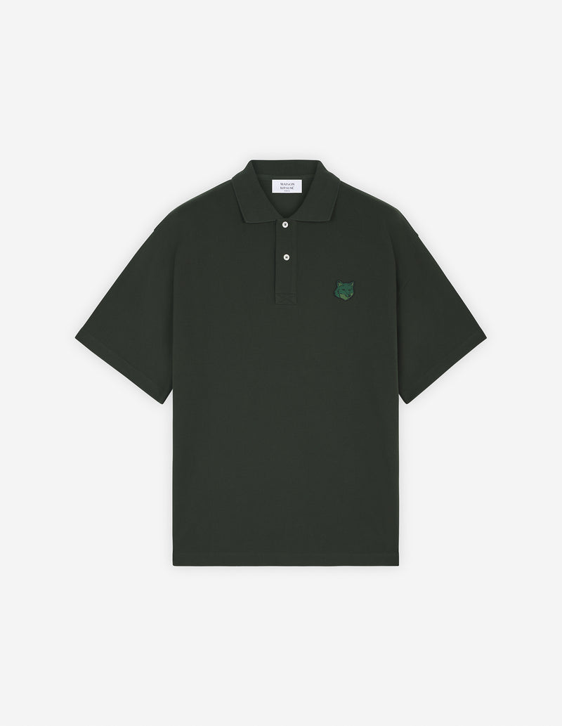 M Ranger Green Bold Fox Head Oversize Polo