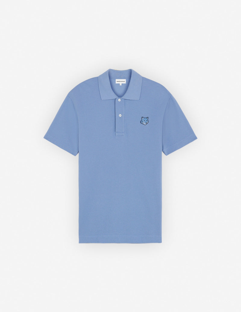 M Hampton Blue Bold Fox Head Comfort Polo