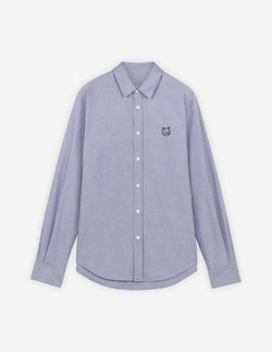 M Navy Contour Fox Head Skate Shirt