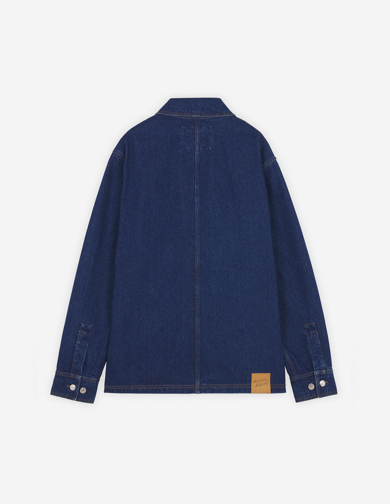 Stone Washed Indigo Denim Workwear Jacket