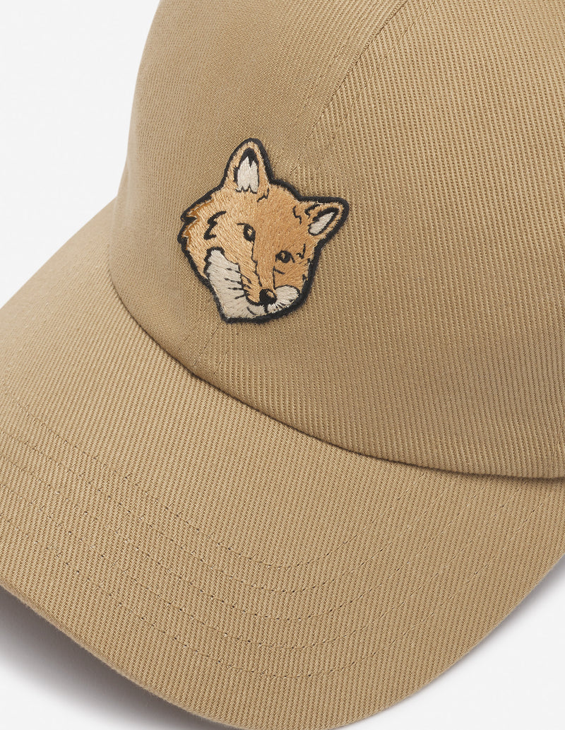 Chino Beige Bold Fox Head 6P Cap