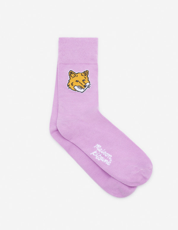 Lilac Fox Head Socks