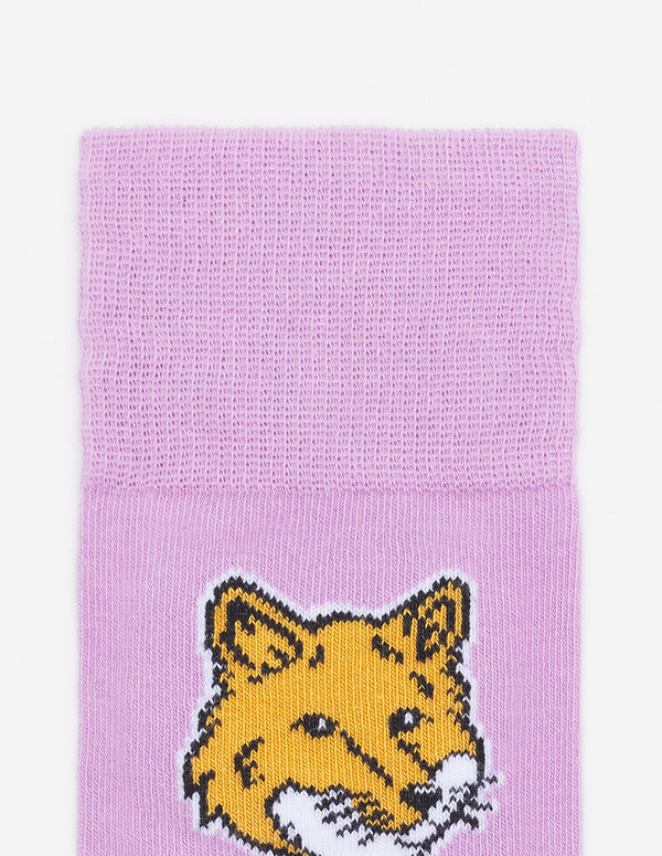 Lilac Fox Head Socks
