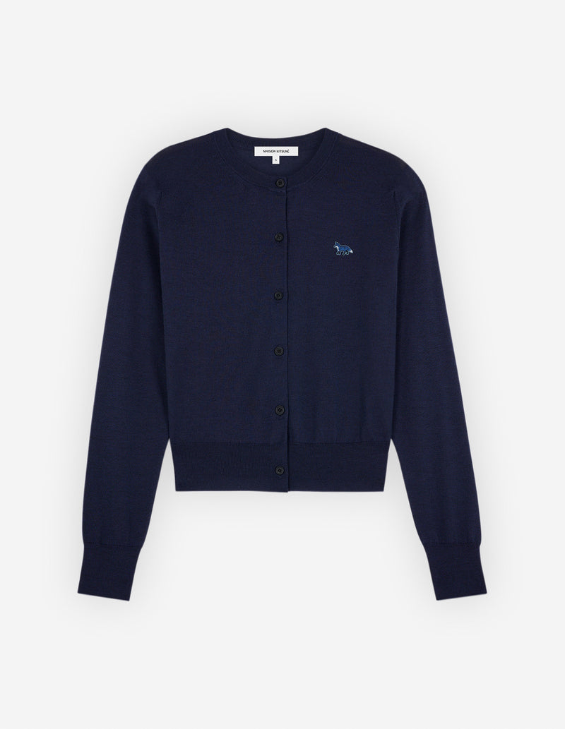 W Deep Navy Baby Fox Cardigan