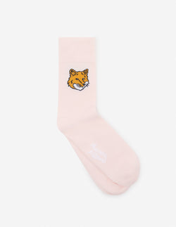 Pasture Rose Fox Head Socks