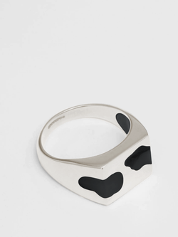 Black Two Piece Signet Ring