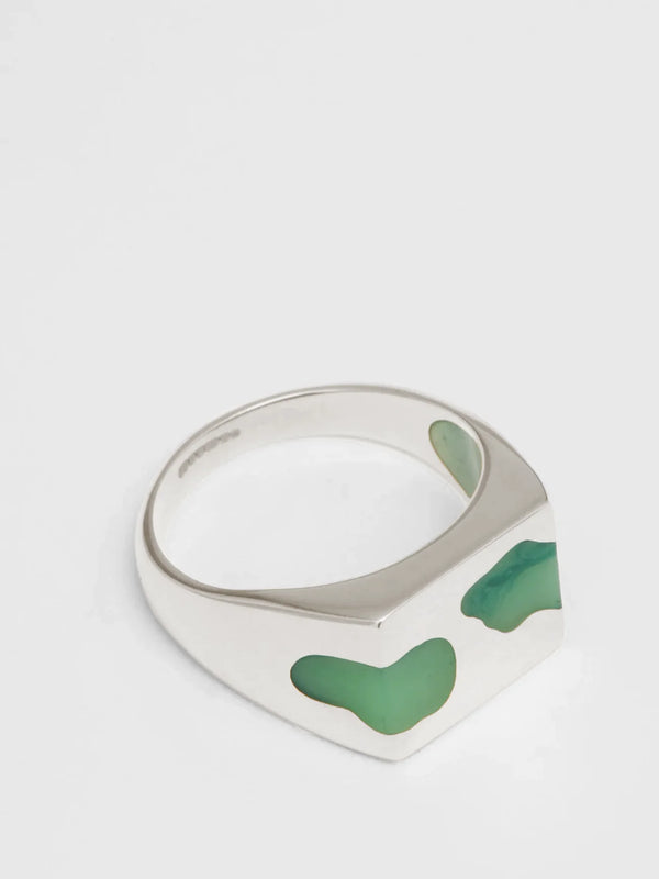 Green Two Piece Signet Ring