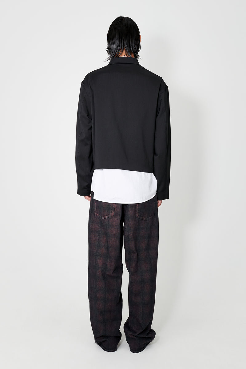 Overdyed Lumbercheck Vast Cut Denim