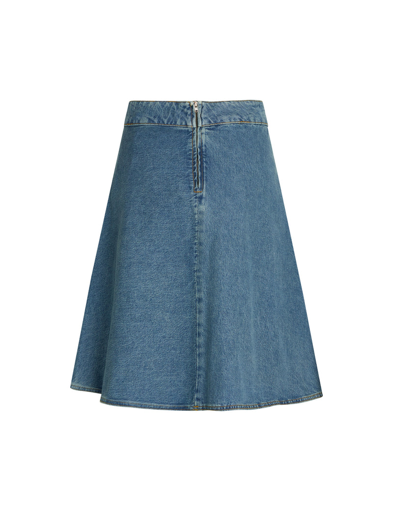 Vintage Blue Stelly Denim Skirt