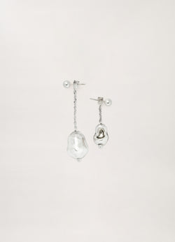 Glassblown Pearl Earrings