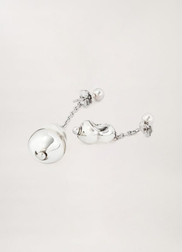 Glassblown Pearl Earrings