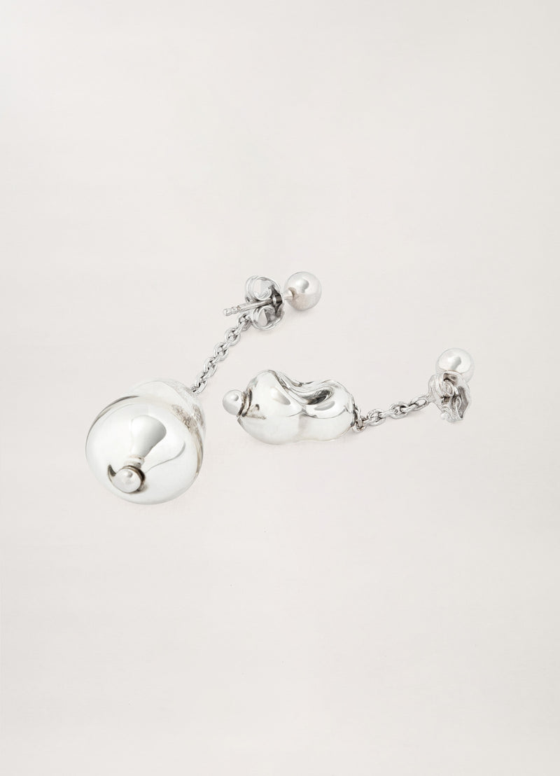 Glassblown Pearl Earrings
