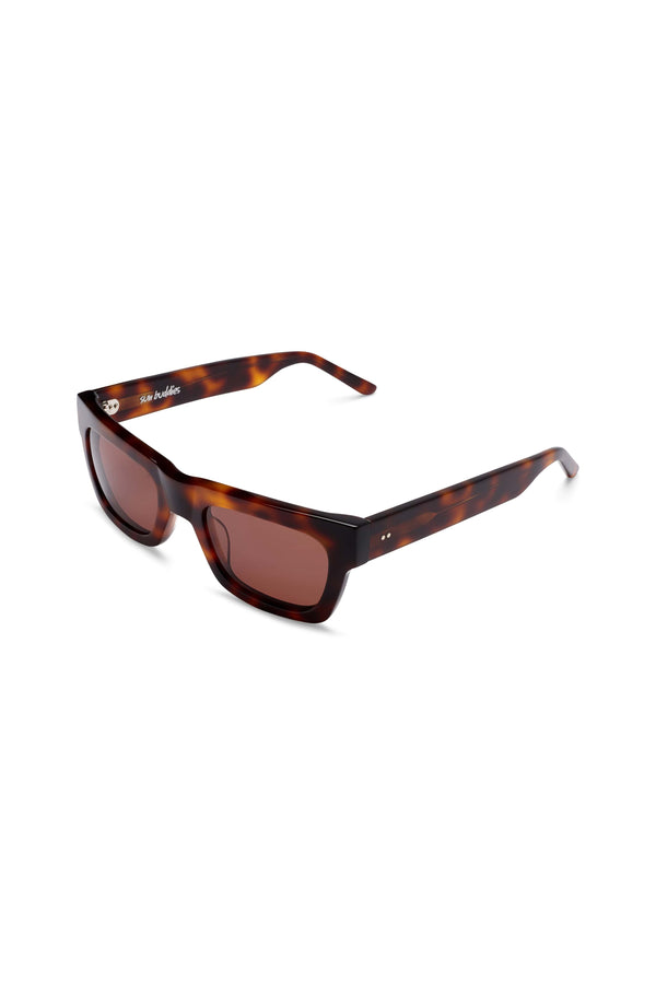 Manifesto Shop Sun Buddies Greta Tortoise Sunglasses Strong Brow Accent Tinted Lens Side View