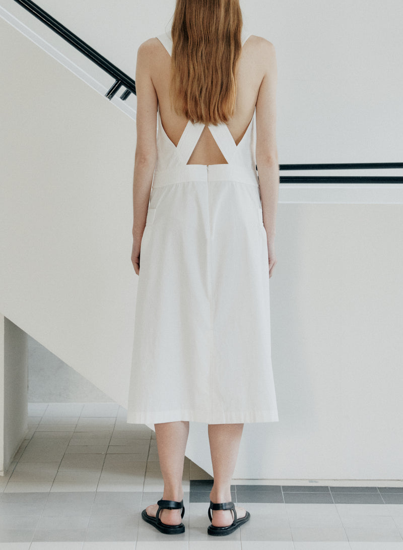 White Apron Dress