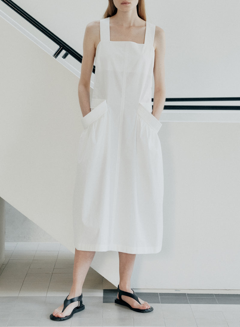 White Apron Dress