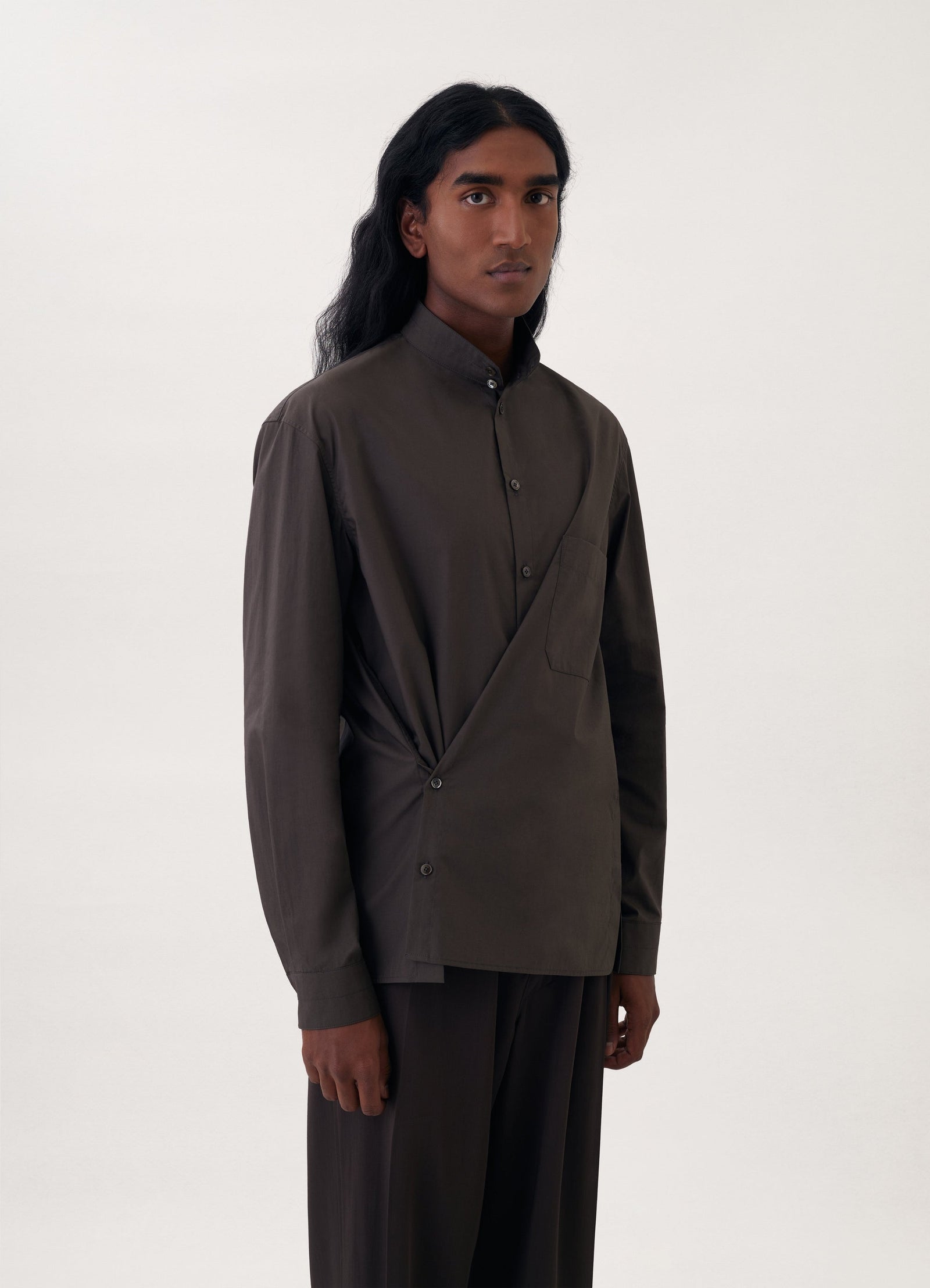 トップス 22SS LEMAIRE ADJUSTABLE TWISTED SHIRT LEMAIRE Twisted Shirt | endource