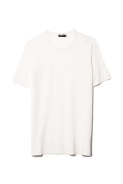 Ivory Fine Knit Merino Tshirt