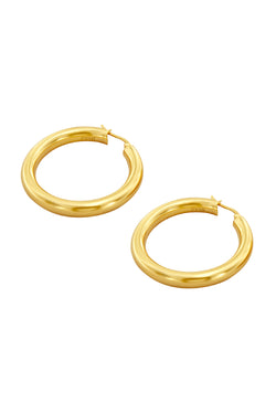 Jupiter Gold Hinged Earrings