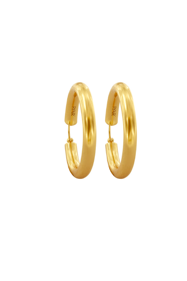 Jupiter Gold Hinged Earrings