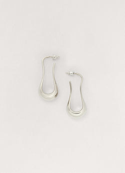 Silver Short Drop Earrings