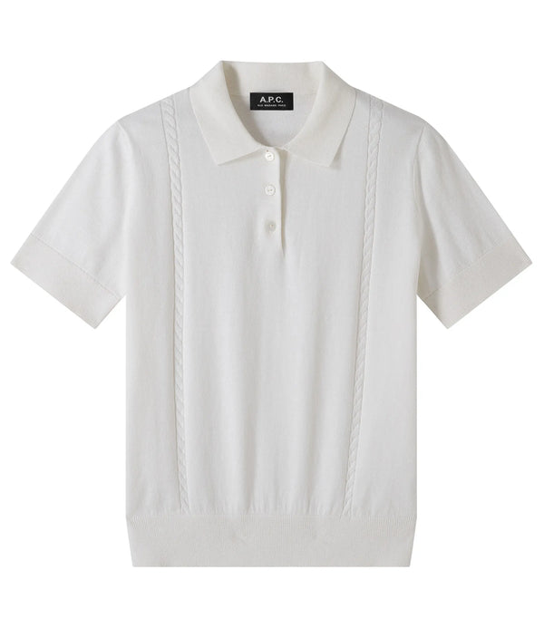 White Sybille Polo Shirt
