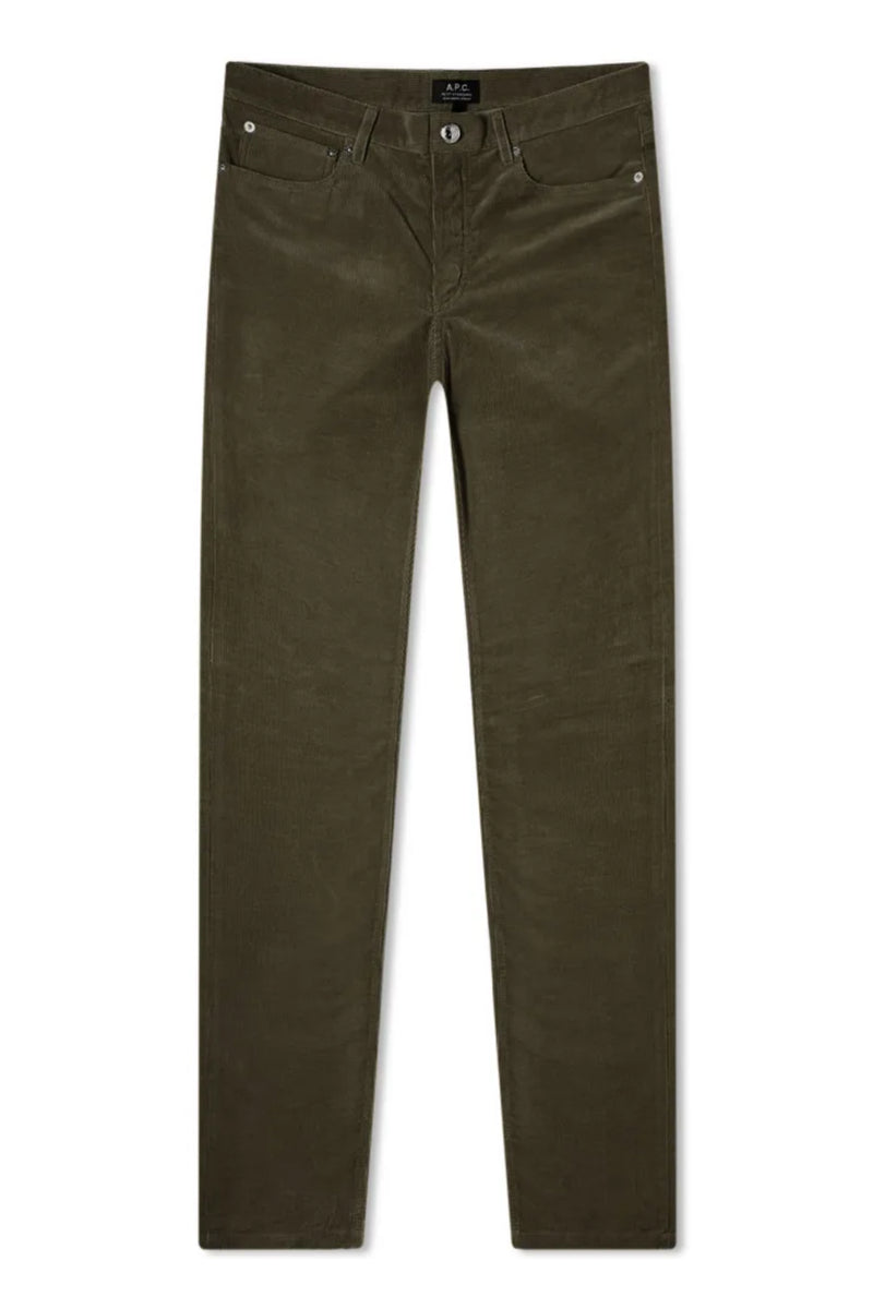 Green Corduroy Petit Standard Jeans