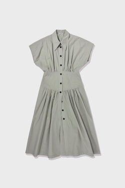 Mint Waist Shirring Dress