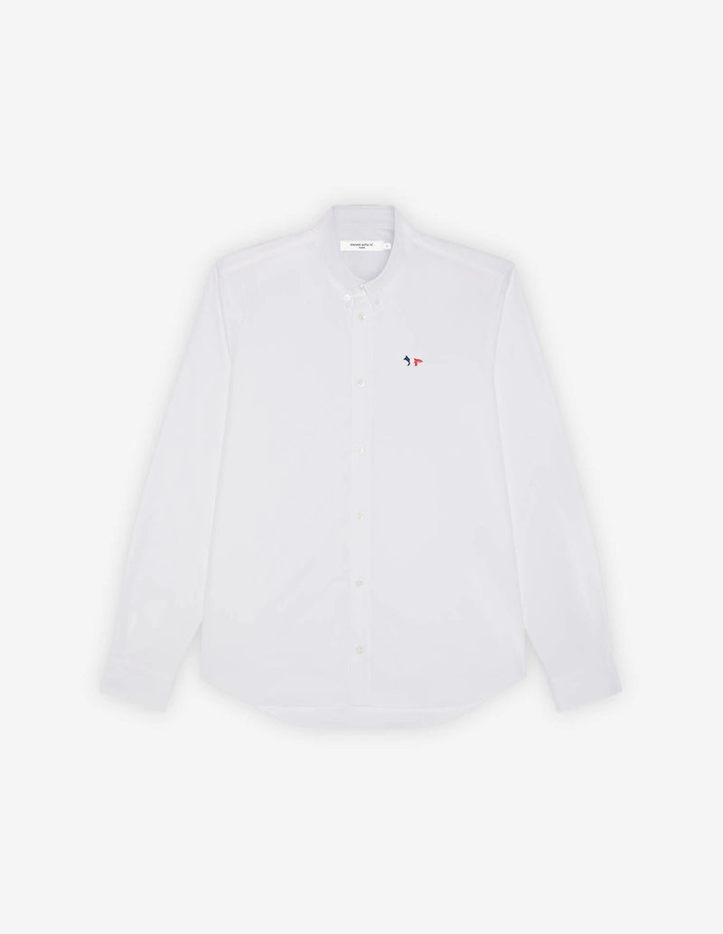 M White Tricolour Fox Patch Classic Shirt BD