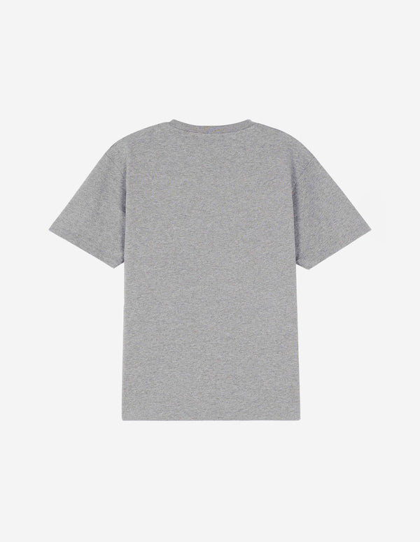 M MK Embroidery Relaxed Grey Tshirt