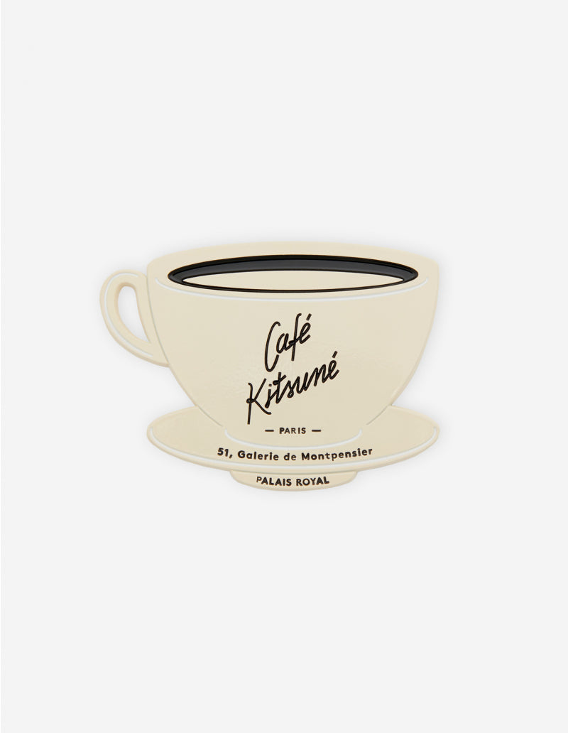 Latte Cafe Kitsune Cup Magnet