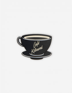 Black Cafe Kitsune Cup Pin