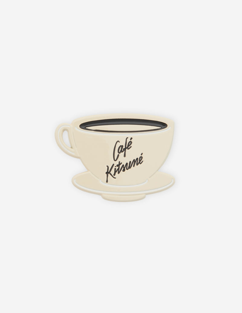 Latte Cafe Kitsune Cup Pin